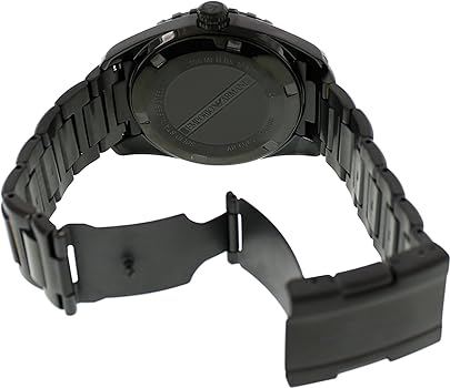 Shop Authentic Emporio Armani Sportivo Quartz Black Dial Black Steel Strap Watch For Men - AR6049 - Luxxuri