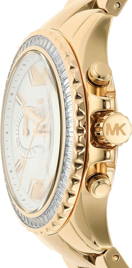 Shop Authentic Michael Kors Everest Chronograph Gold Dial Gold Steel Strap Watch For Women - MK7210 - Luxxuri