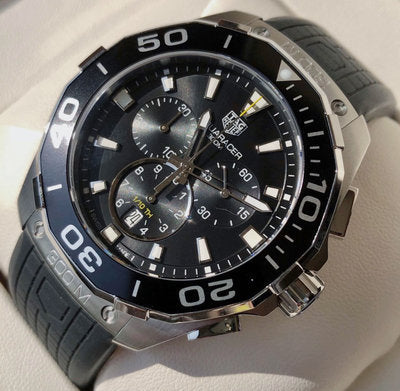 Shop Authentic Tag Heuer Aquaracer Black Dial Watch for Men - CAY111A.FT6041 - Luxxuri