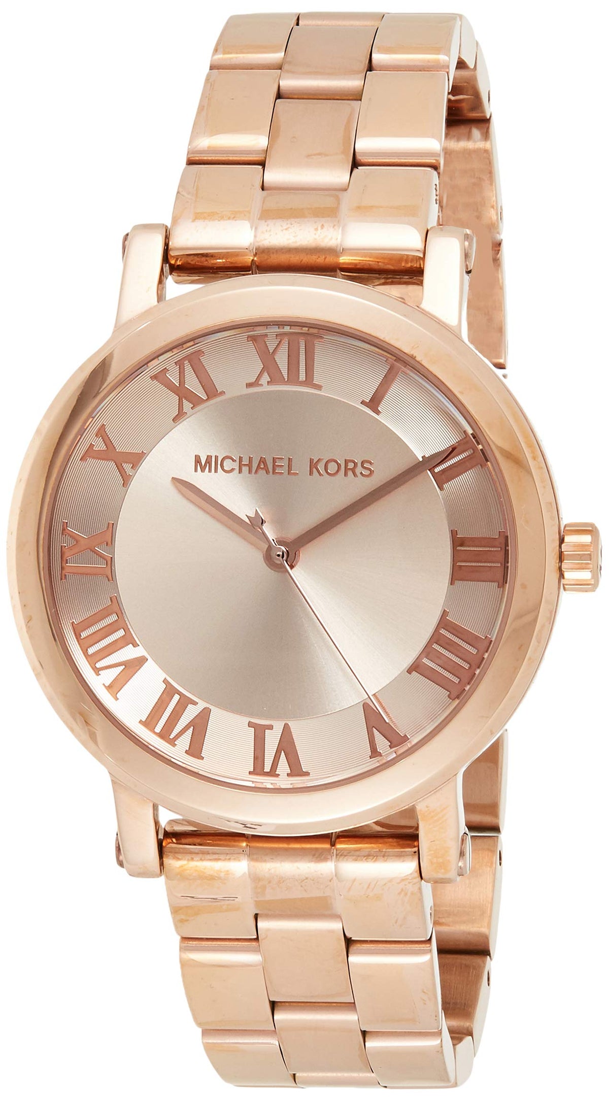 Shop Authentic Michael Kors Norie Rose Gold Dial Rose Gold Steel Strap Watch for Women - MK3561 - Luxxuri