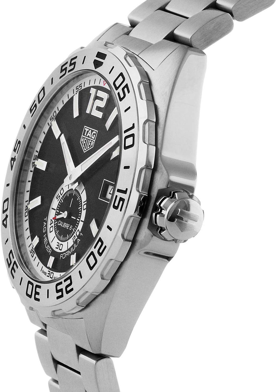 Shop Authentic Tag Heuer Formula 1 Automatic Black Dial Silver Steel Strap Watch for Men - WAZ2012.BA0842 - Luxxuri