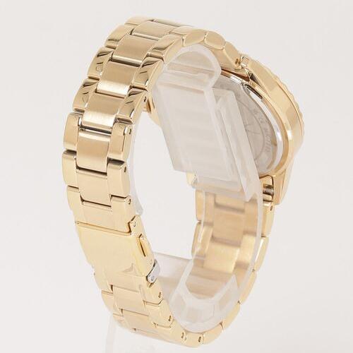 Shop Authentic Michael Kors Everest Three-Hand Mother of Pearl White Dial Gold Steel Strap Watch For Women - MK7363 - Luxxuri