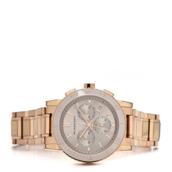 Shop Authentic Burberry The City Rose Gold Dial Rose Gold Steel Strap Watch for Women - BU9703 - Luxxuri