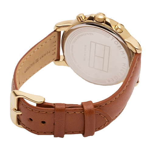 Shop Authentic Tommy Hilfiger Claudia Rose Gold Dial Brown Leather Strap Watch for Women - 1781818 - Luxxuri