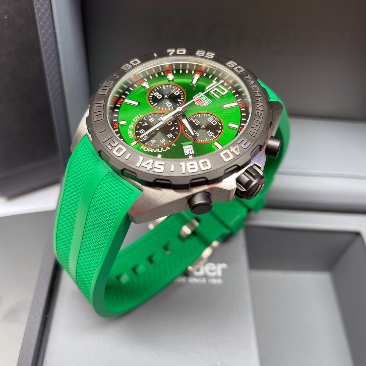 Shop Authentic Tag Heuer Formula 1 Green Dial Watch for Men - CAZ101AP.FT8056 - Luxxuri