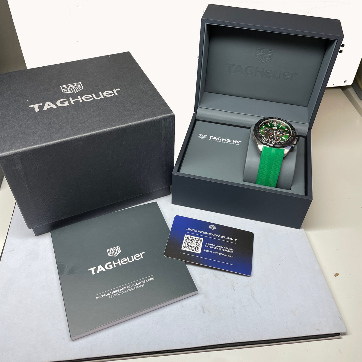 Shop Authentic Tag Heuer Formula 1 Green Dial Watch for Men - CAZ101AP.FT8056 - Luxxuri