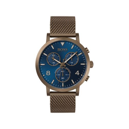 Shop Authentic Hugo Boss Spirit Blue Dial Grey Mesh Bracelet Watch for Men - 1513693 - Luxxuri