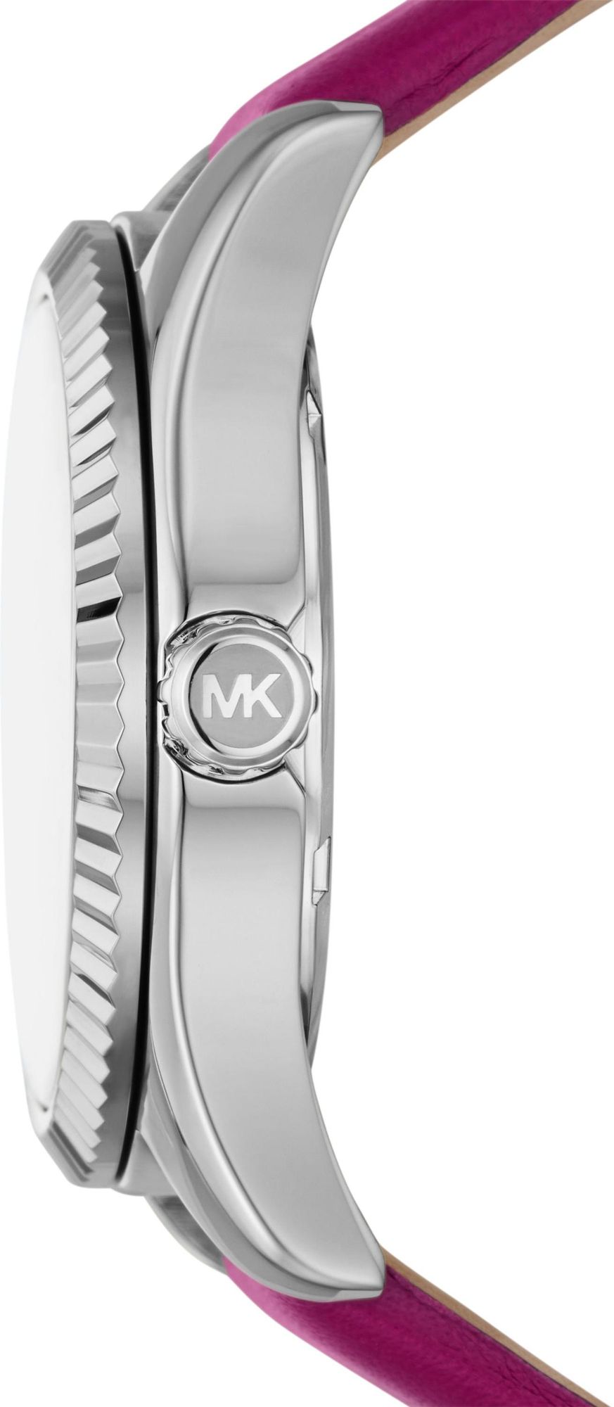 Shop Authentic Michael Kors Lexington Quartz Fuchsia Dial Fuchsia Leather Strap Watch For Women - MK4749 - Luxxuri