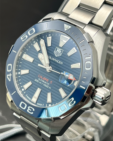 Shop Authentic Tag Heuer Aquaracer Blue Dial Watch for Men - WAY211C.BA0928 - Luxxuri