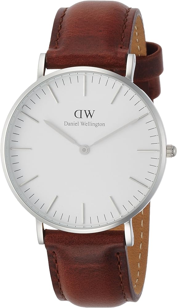 Shop Authentic Daniel Wellington St Mawes White Dial Brown Leather Strap Watch For Men - DW00100052 - Luxxuri