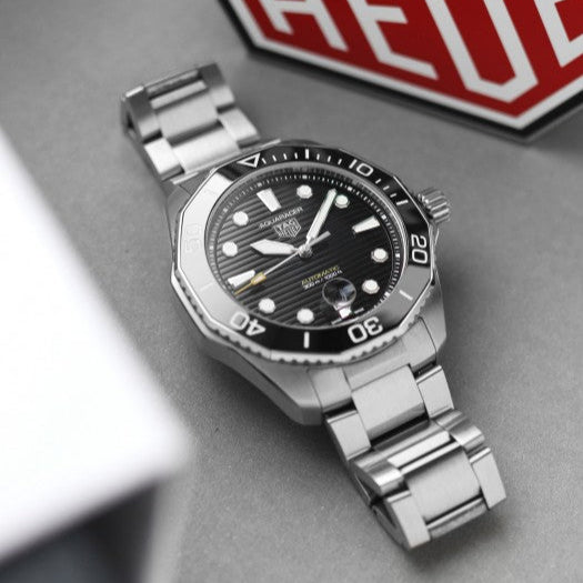 Shop Authentic Tag Heuer Aquaracer Professional 300 Automatic Black Dial Silver Steel Strap Watch for Men - WBP201A.BA0632 - Luxxuri