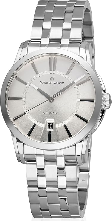 Shop Authentic Maurice Lacroix Pontos Date Automatic Silver Dial Silver Steel Strap Watch For Men - PT6148-SS002-130 - Luxxuri