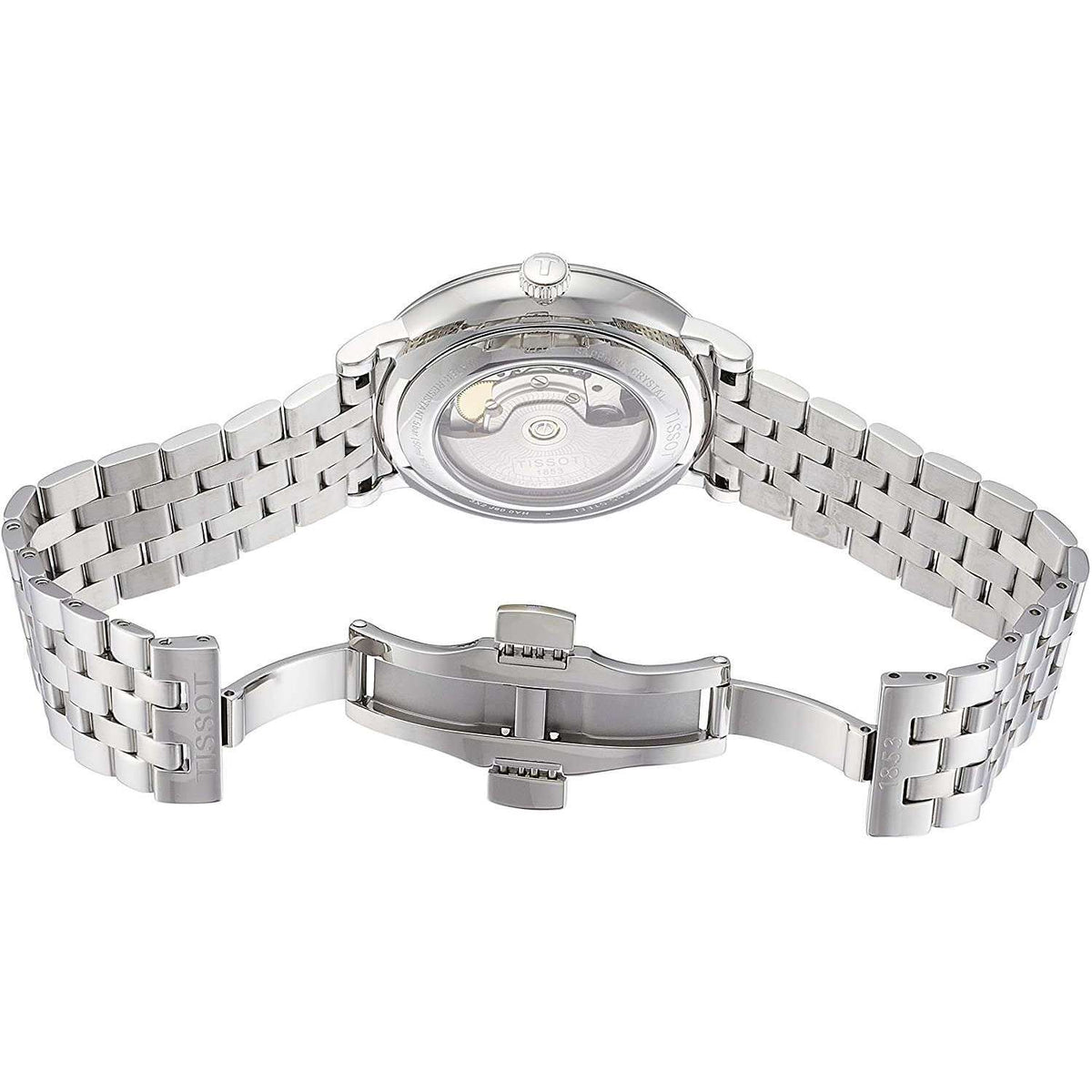 Shop Authentic Tissot T Classic Carson Premium Powermatic 80 White Dial Silver Steel Strap Watch For Men - T122.407.11.031.00 - Luxxuri