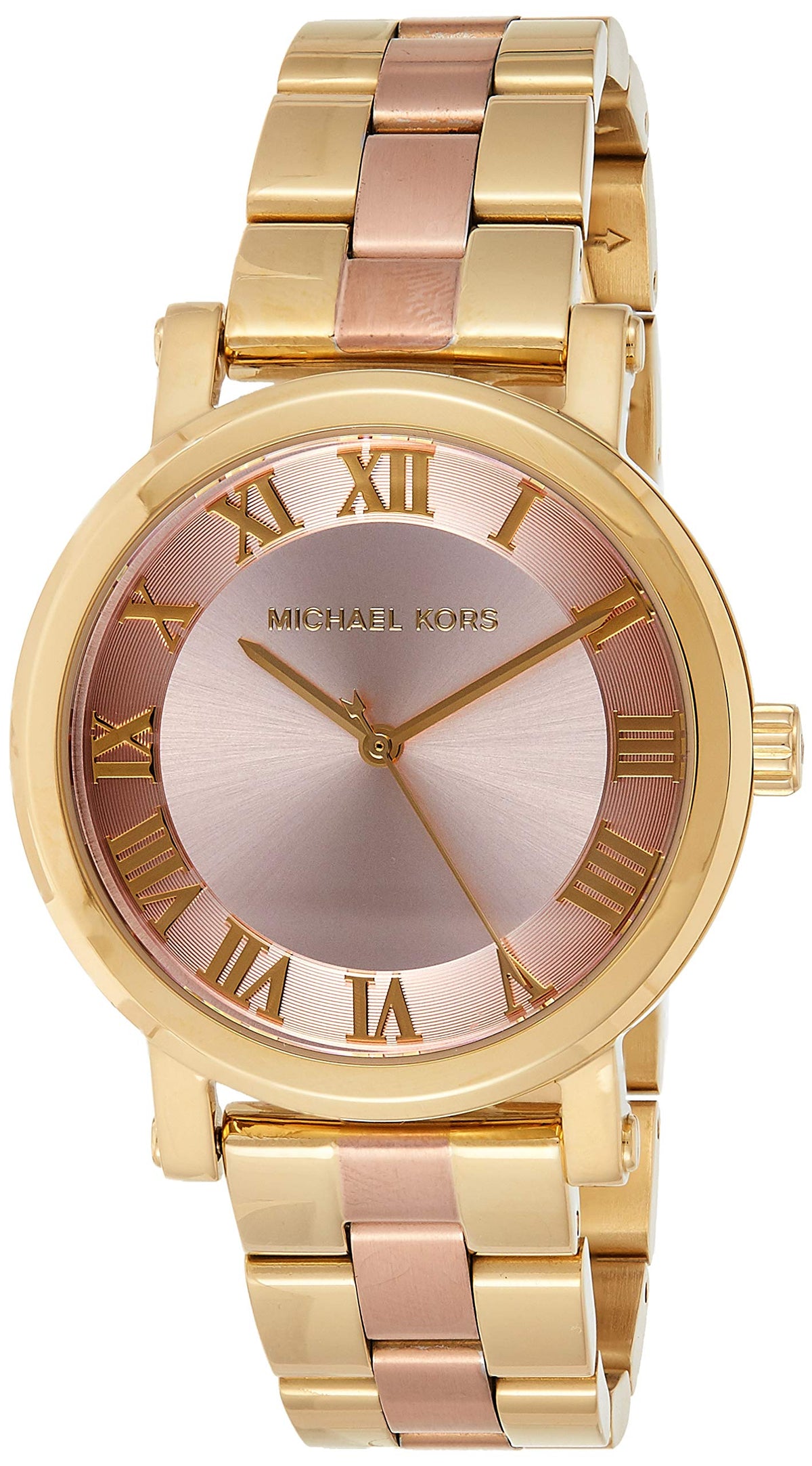 Shop Authentic Michael Kors Norie Gold Dial Two Tone Steel Strap Watch for Women - MK3586 - Luxxuri