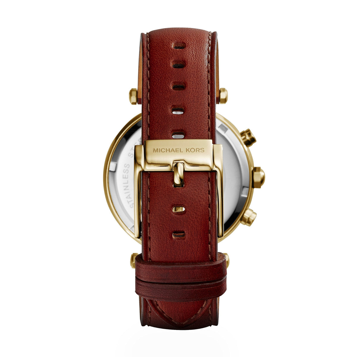 Shop Authentic Michael Kors Parker Champagne Dial Brown Leather Strap Watch for Women - MK2249 - Luxxuri