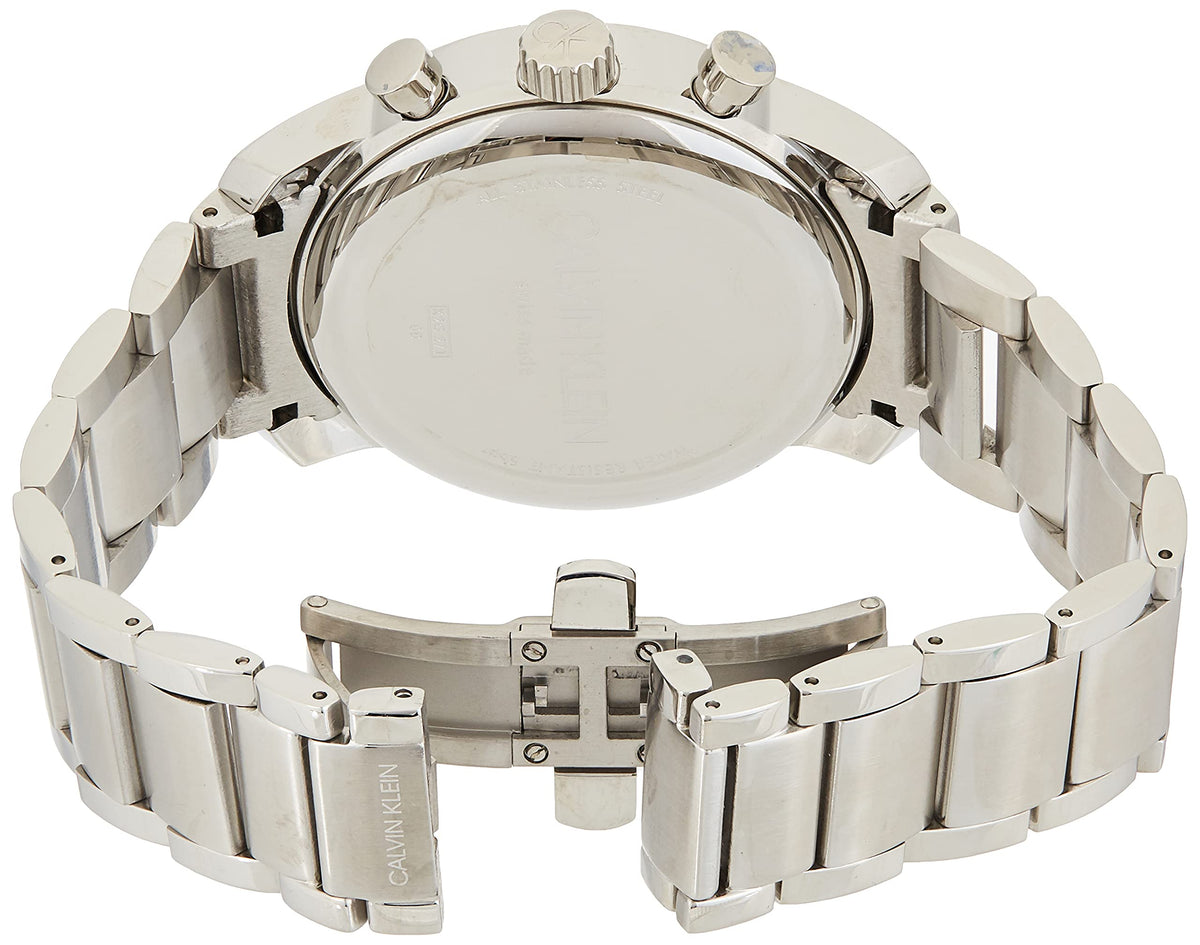 Shop Authentic Calvin Klein City Chronograph Blue Dial Silver Steel Strap Watch for Men - K2G2714N - Luxxuri