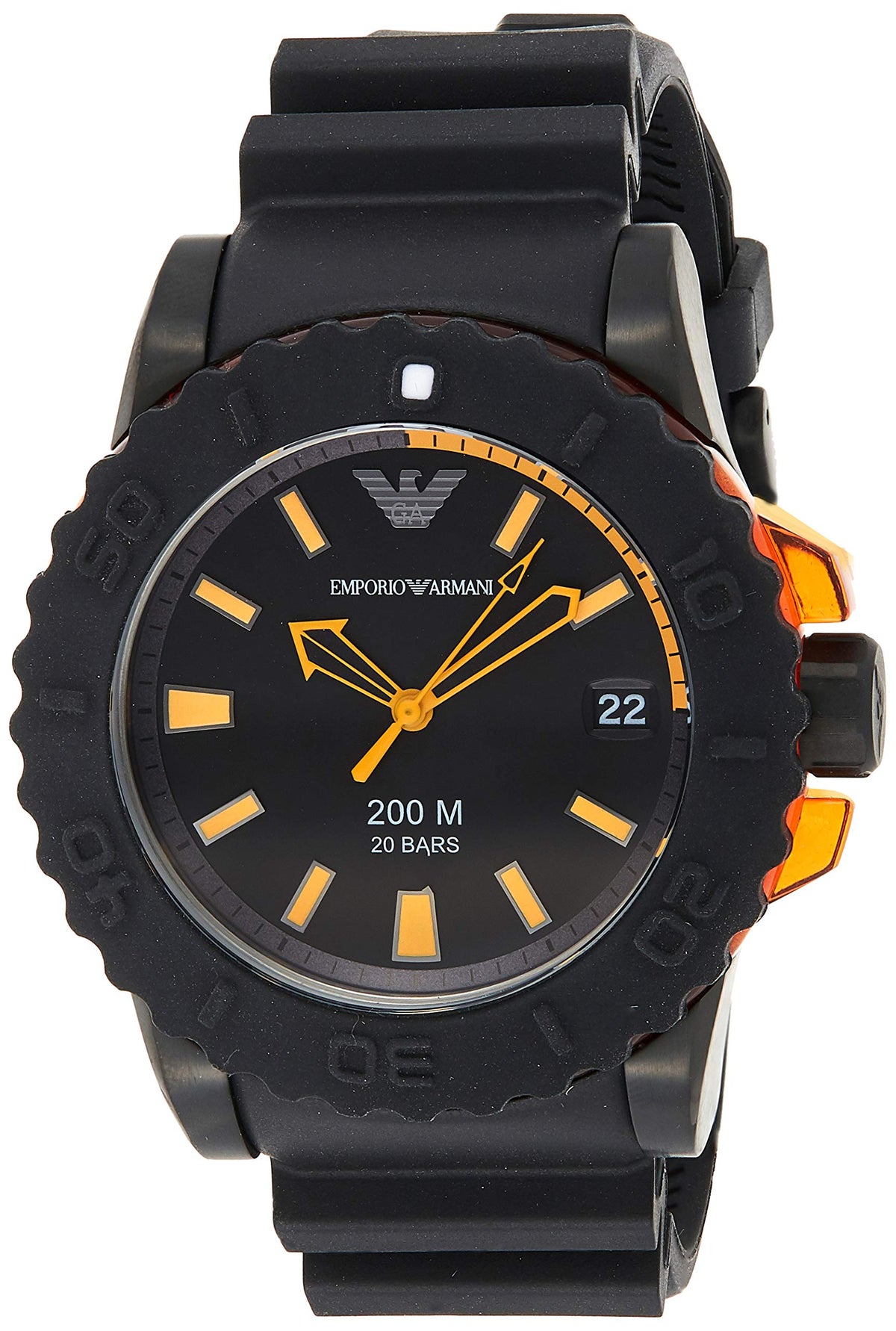 Shop Authentic Emporio Armani Sportivo Quartz Black Dial Black Silicone Strap Watch For Men - AR5969 - Luxxuri