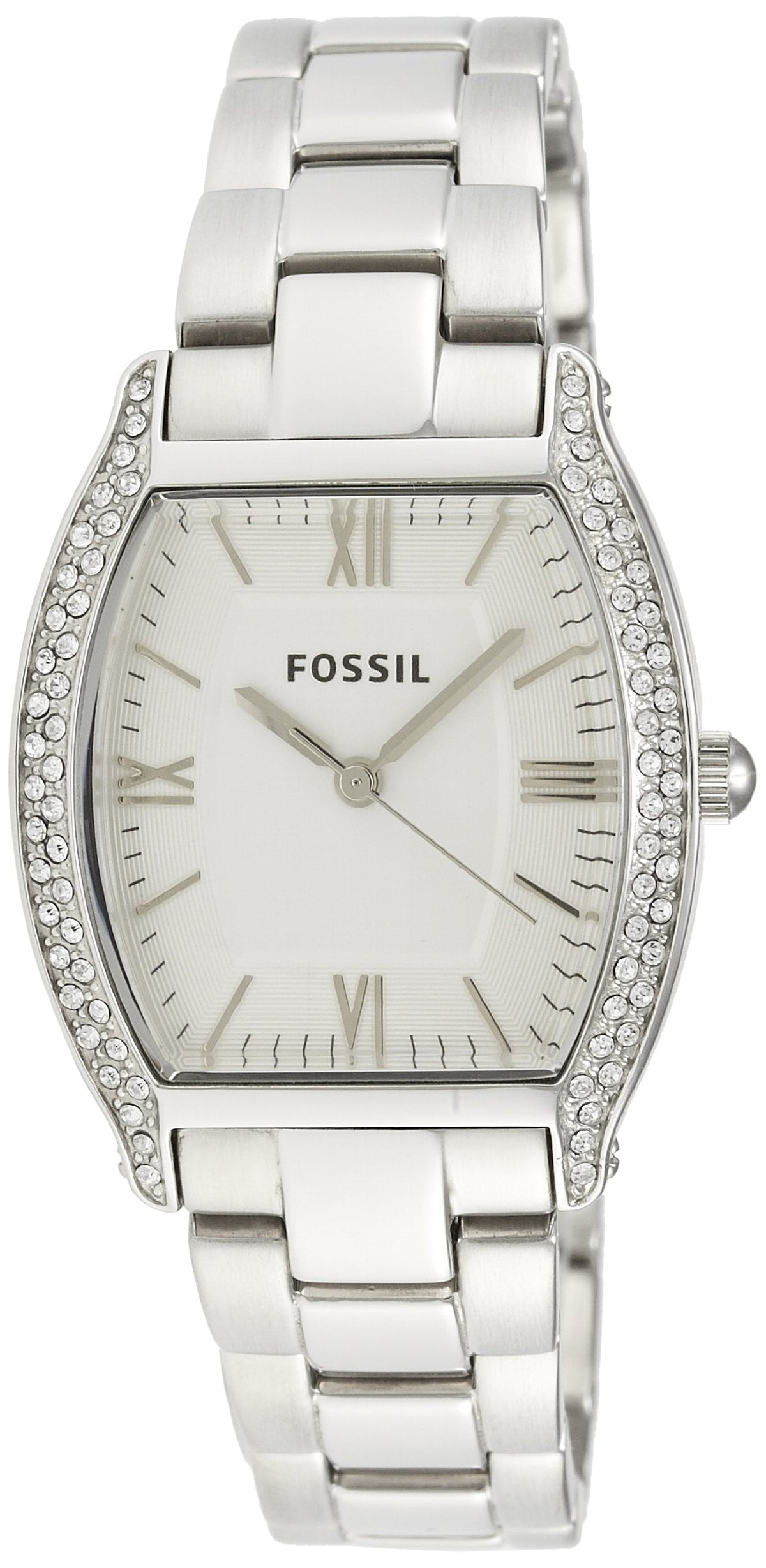 Shop Authentic Fossil Wallace Silver Dial Silver Steel Strap Watch for Women - ES3174 - Luxxuri