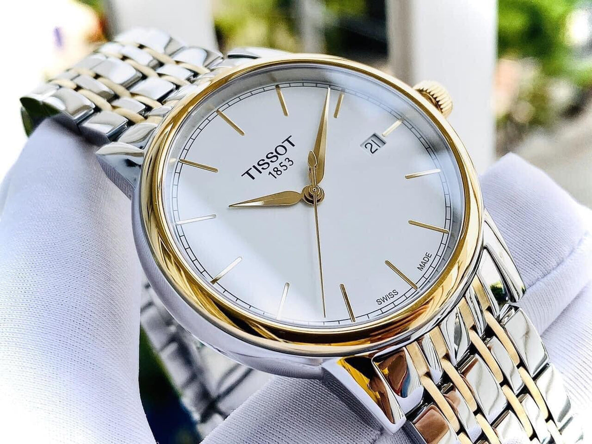 Shop Authentic Tissot T Classic Carson Quartz White Dial Two Tone Steel Strap Watch for Men - T085.410.22.011.00 - Luxxuri