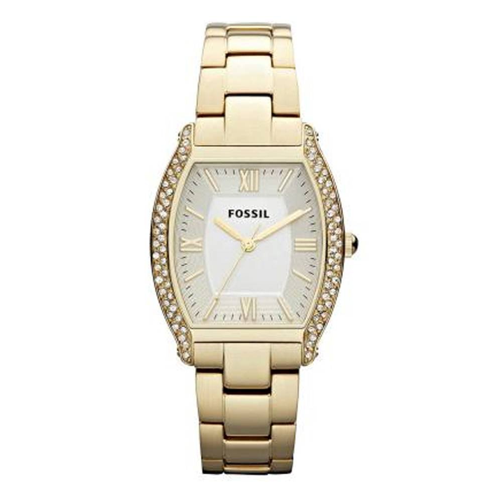 Shop Authentic Fossil Wallace Gold Tone Dial Gold Steel Strap Watch for Women - ES3176 - Luxxuri