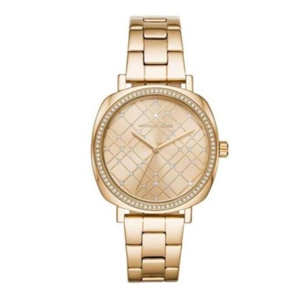 Shop Authentic Michael Kors Nia Quartz Gold Dial Gold Steel Strap Watch For Women - MK3989 - Luxxuri