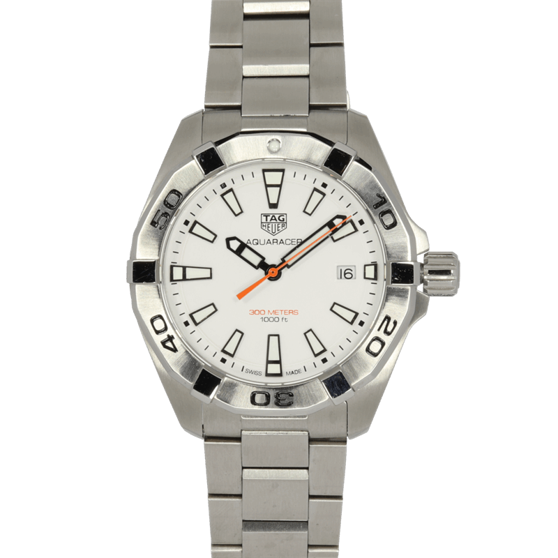 Shop Authentic Tag Heuer Aquaracer White Dial Watch for Men - WBD1111.BA0928 - Luxxuri