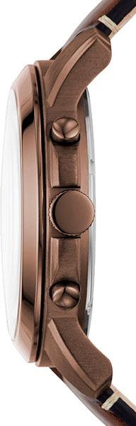 Shop Authentic Fossil Grant Chronograph White Dial Brown Leather Strap Watch for Men - FS5344 - Luxxuri