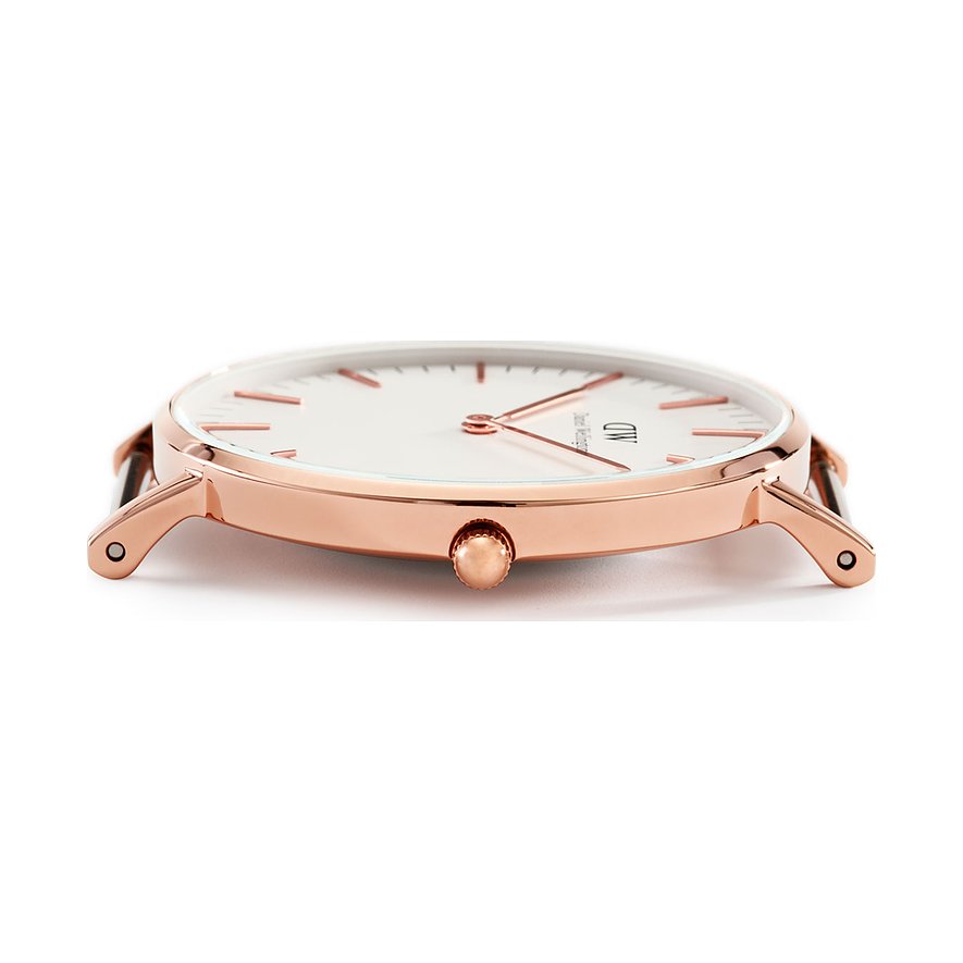 Shop Authentic Daniel Wellington Petite St Mawes White Dial Brown Leather Strap Watch For Women - DW00100175 - Luxxuri