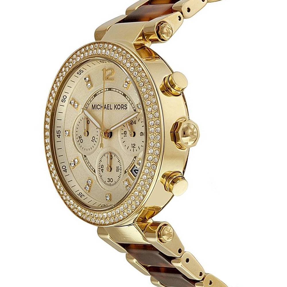 Shop Authentic Michael Kors Parker Gold Dial Two Tone Steel Strap Watch for Women - MK5688 - Luxxuri