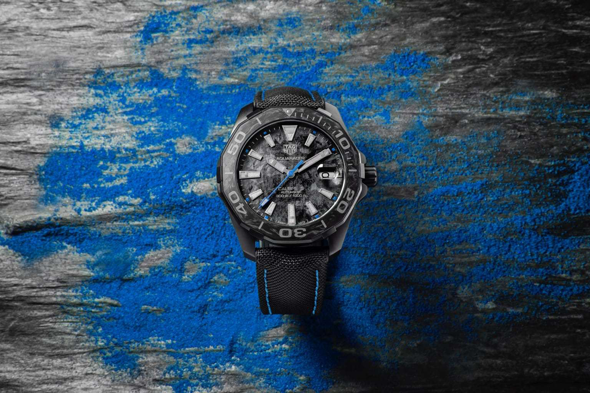 Shop Authentic Tag Heuer Aquaracer Carbon Dial Watch for Men - WBD218C.FC6447 - Luxxuri