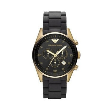 Shop Authentic Emporio Armani Sportivo Quartz Black Dial Black Steel Strap Watch For Men - AR8023 - Luxxuri