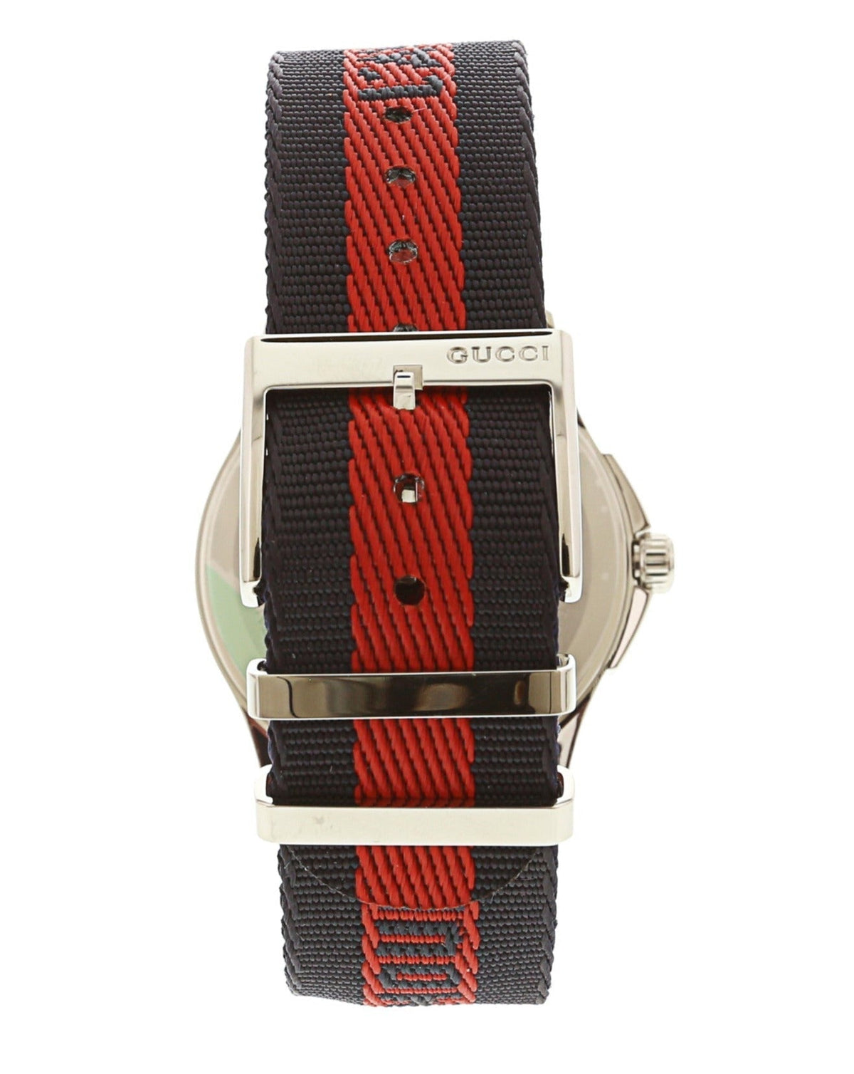 Gucci G Timless Le Marche Des Merveilles Blue & Red Dial Blue & Red Nylon Strap Unisex Watch - YA126495