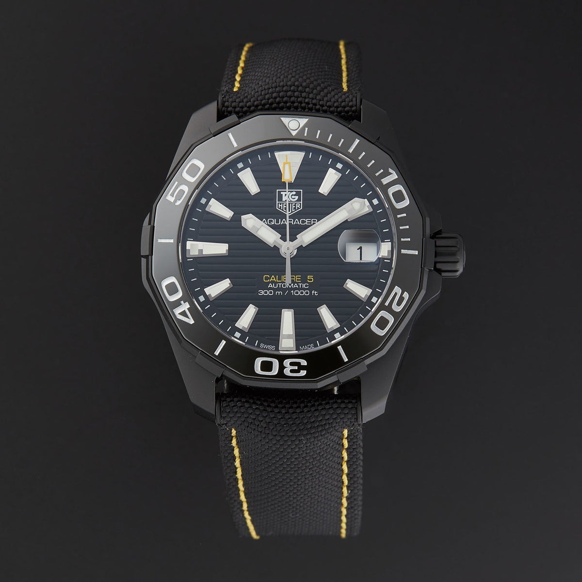 Shop Authentic Tag Heuer Aquaracer Black Dial Watch for Men - WAY218A.FC6362 - Luxxuri