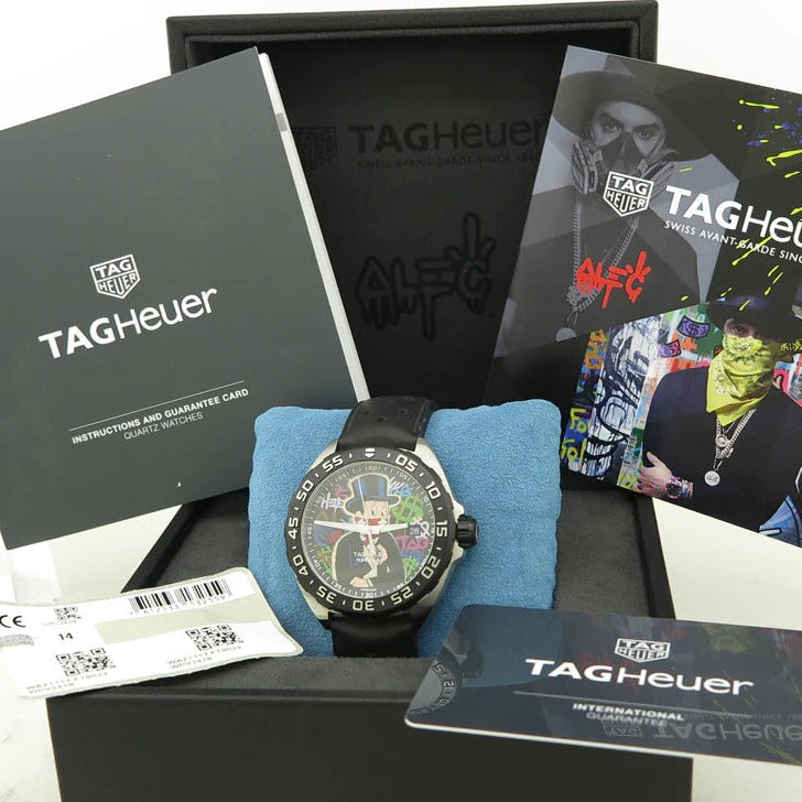 Shop Authentic Tag Heuer Formula 1 Alec Monopoly Black Dial Watch for Men - WAZ1117.FT8023 - Luxxuri