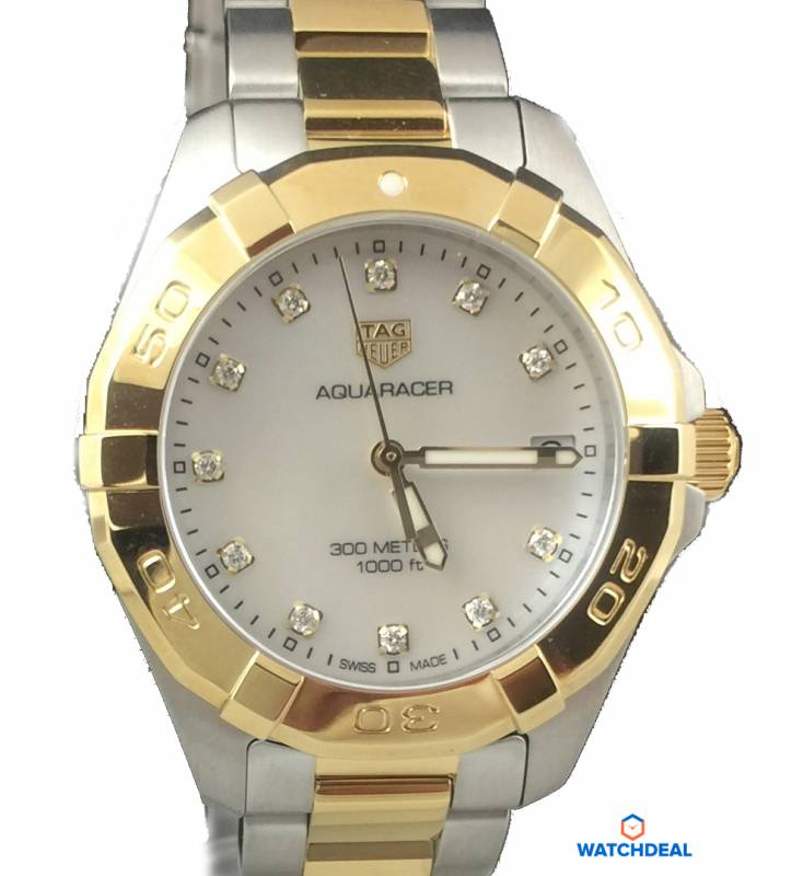 Shop Authentic Tag Heuer Aquaracer White Mother of Pearl Dial Watch for Women - WBD1322.BB0320 - Luxxuri