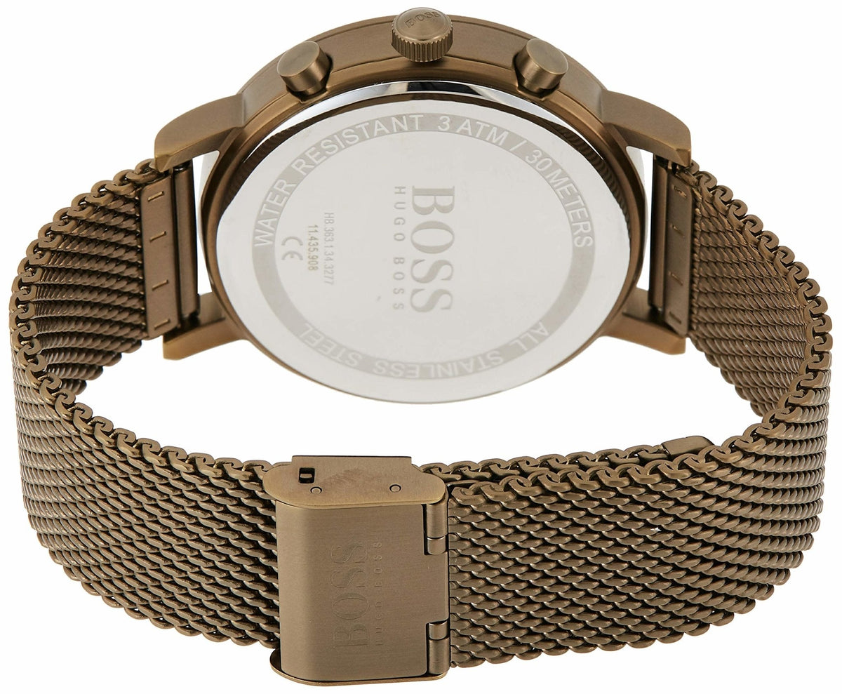 Shop Authentic Hugo Boss Spirit Blue Dial Grey Mesh Bracelet Watch for Men - 1513693 - Luxxuri