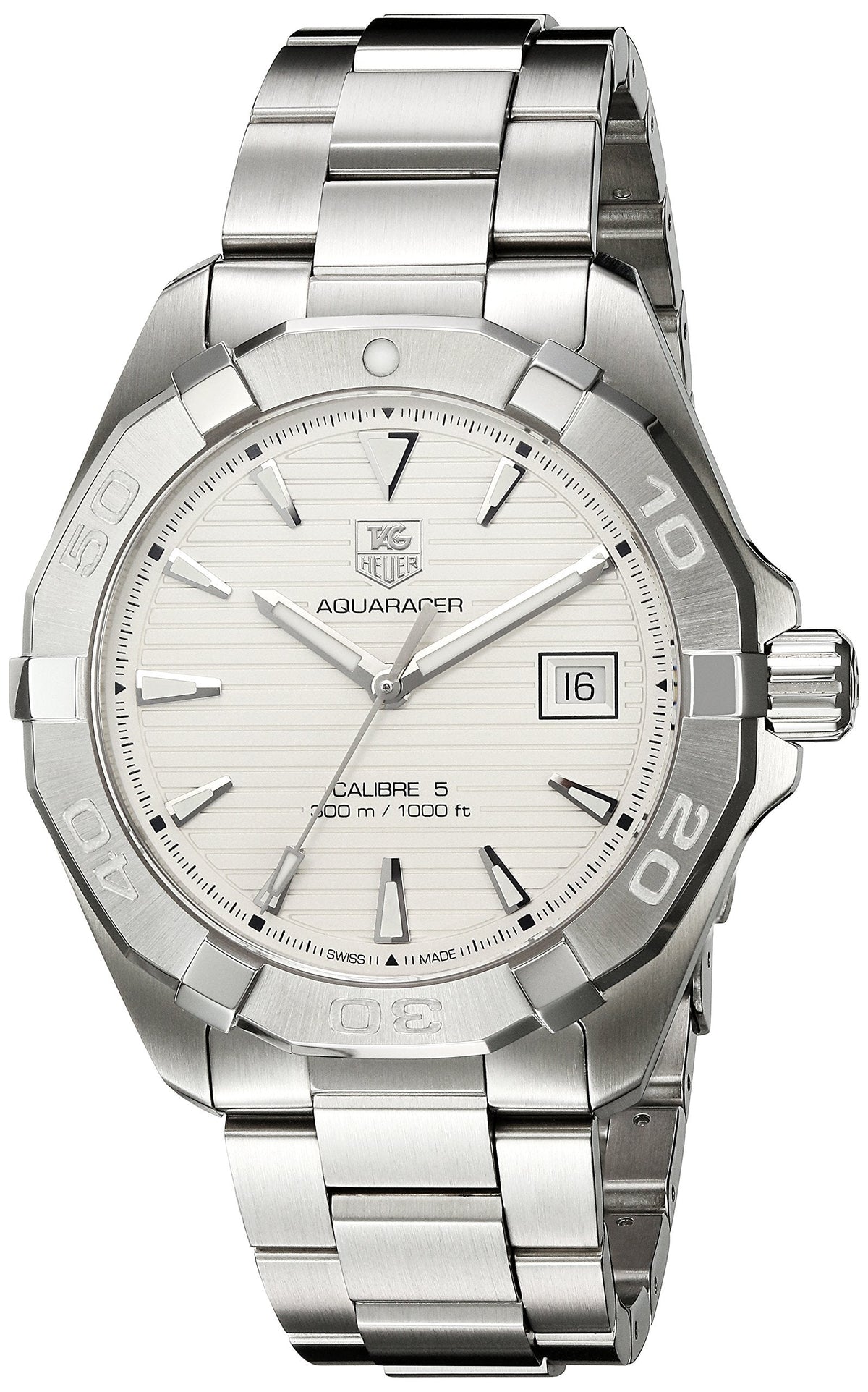 Shop Authentic Tag Heuer Aquaracer White Dial Watch for Men - WAY2111.BA0928 - Luxxuri