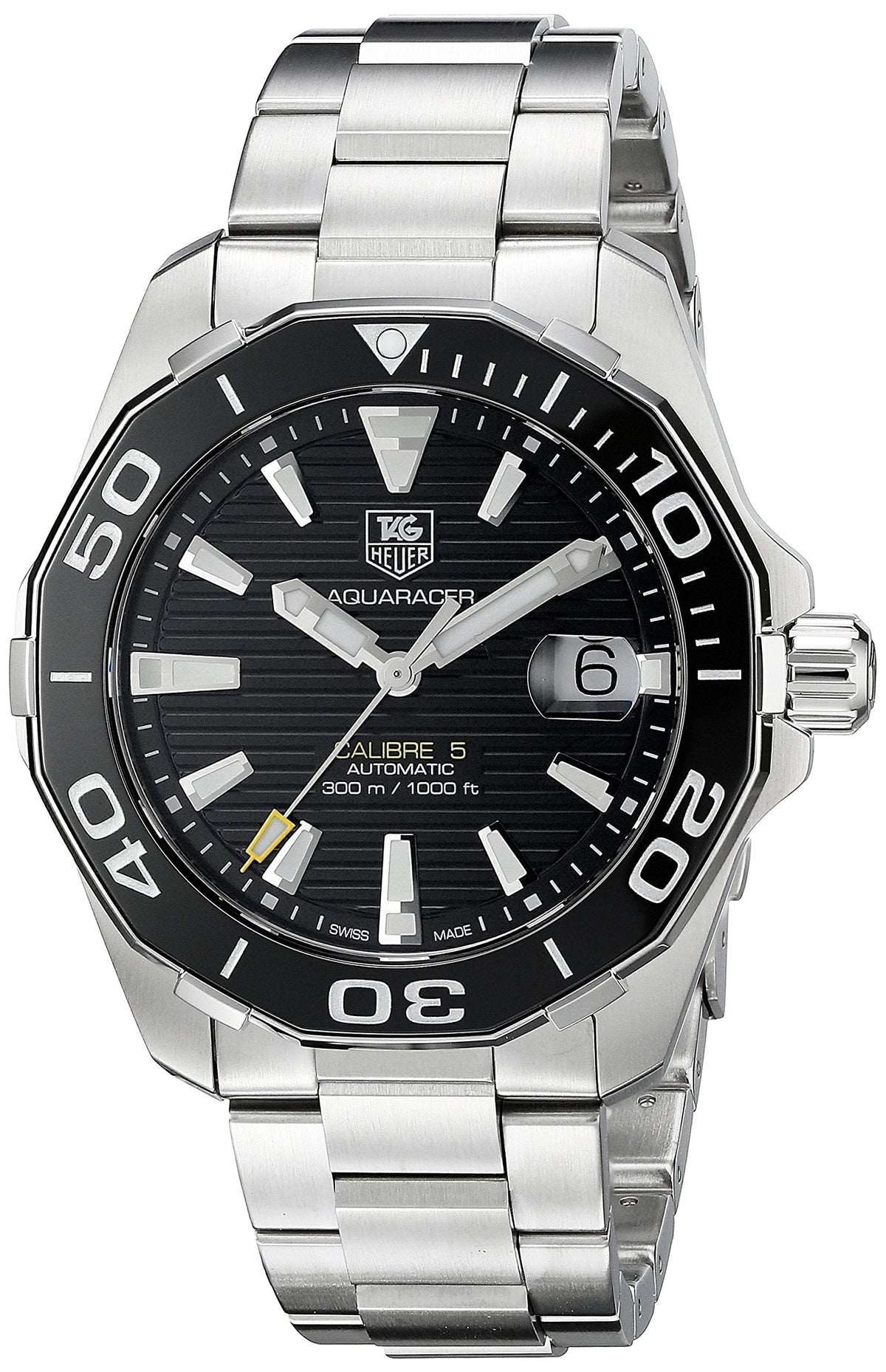 Shop Authentic Tag Heuer Aquaracer Black Dial Watch for Men - WAY211A.BA0928 - Luxxuri