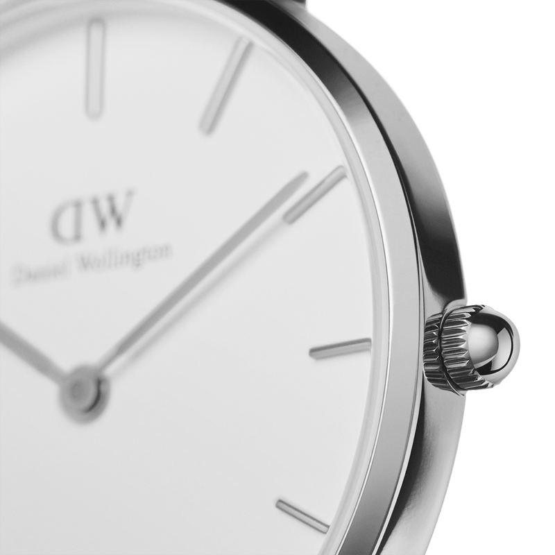 Shop Authentic Daniel Wellington Roselyn 3A Petite White Dial Ruby Red NATO Strap Watch For Women - DW00100292 - Luxxuri