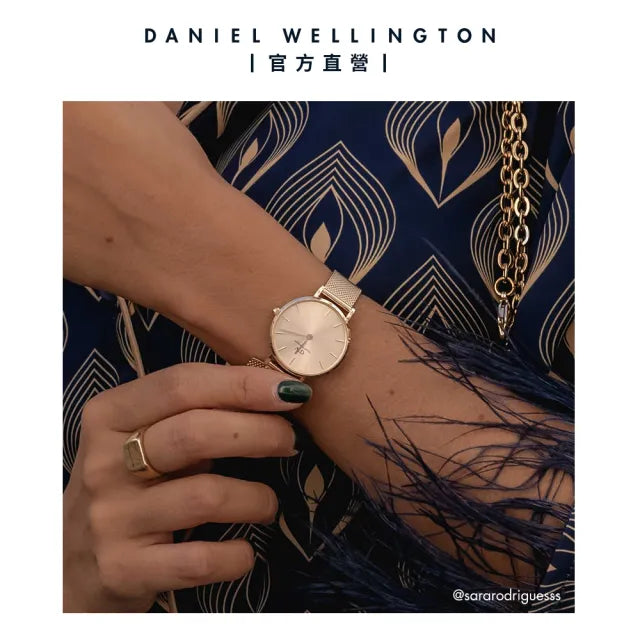Shop Authentic Daniel Wellington Petite Rose Gold Dial Rose Gold Mesh Bracelet Watch For Women - DW00100471 - Luxxuri