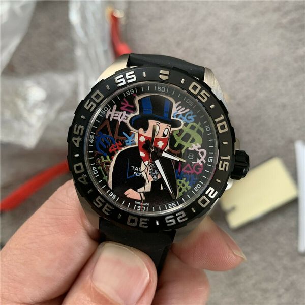Shop Authentic Tag Heuer Formula 1 Alec Monopoly Special Edition Black Rubber Strap Watch for Men - WAZ1117.FT8023 - Luxxuri
