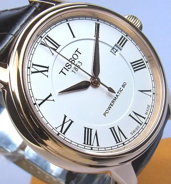 Shop Authentic Tissot T Classic Carson Powermatic 80 White Dial Brown Leather Strap Watch for Men - T085.407.36.013.00 - Luxxuri