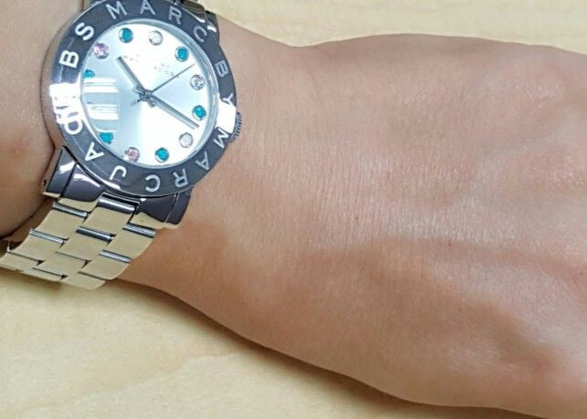Shop Authentic Marc Jacobs Amy White Dial Silver Steel Strap Watch for Women - MBM3140 - Luxxuri