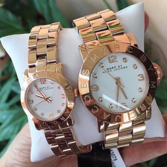 Shop Authentic Marc Jacobs Mini Amy White Dial Rose Gold Steel Strap Watch for Women - MBM3078 - Luxxuri