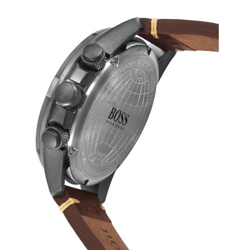 Shop Authentic Hugo Boss Nomad Blue Dial Brown Leather Strap Watch for Men - 1513773 - Luxxuri