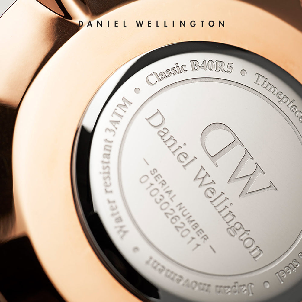 Daniel Wellington Classic Canterbury White Dial Two Tone NATO Strap Watch For Women - DW00100030