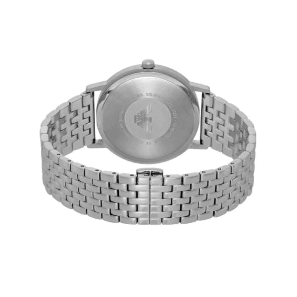 Shop Authentic Emporio Armani Kappa Quartz Grey Dial Silver Mesh Bracelet Watch For Men - AR11068 - Luxxuri