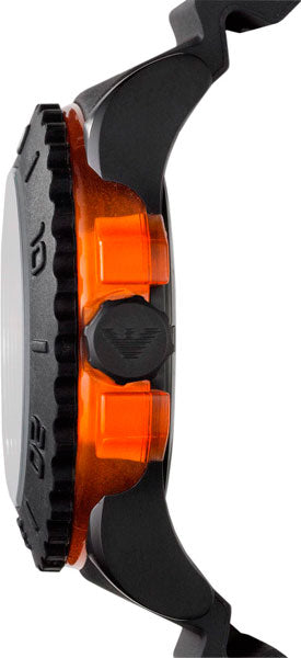 Shop Authentic Emporio Armani Sportivo Quartz Black Dial Black Silicone Strap Watch For Men - AR5969 - Luxxuri