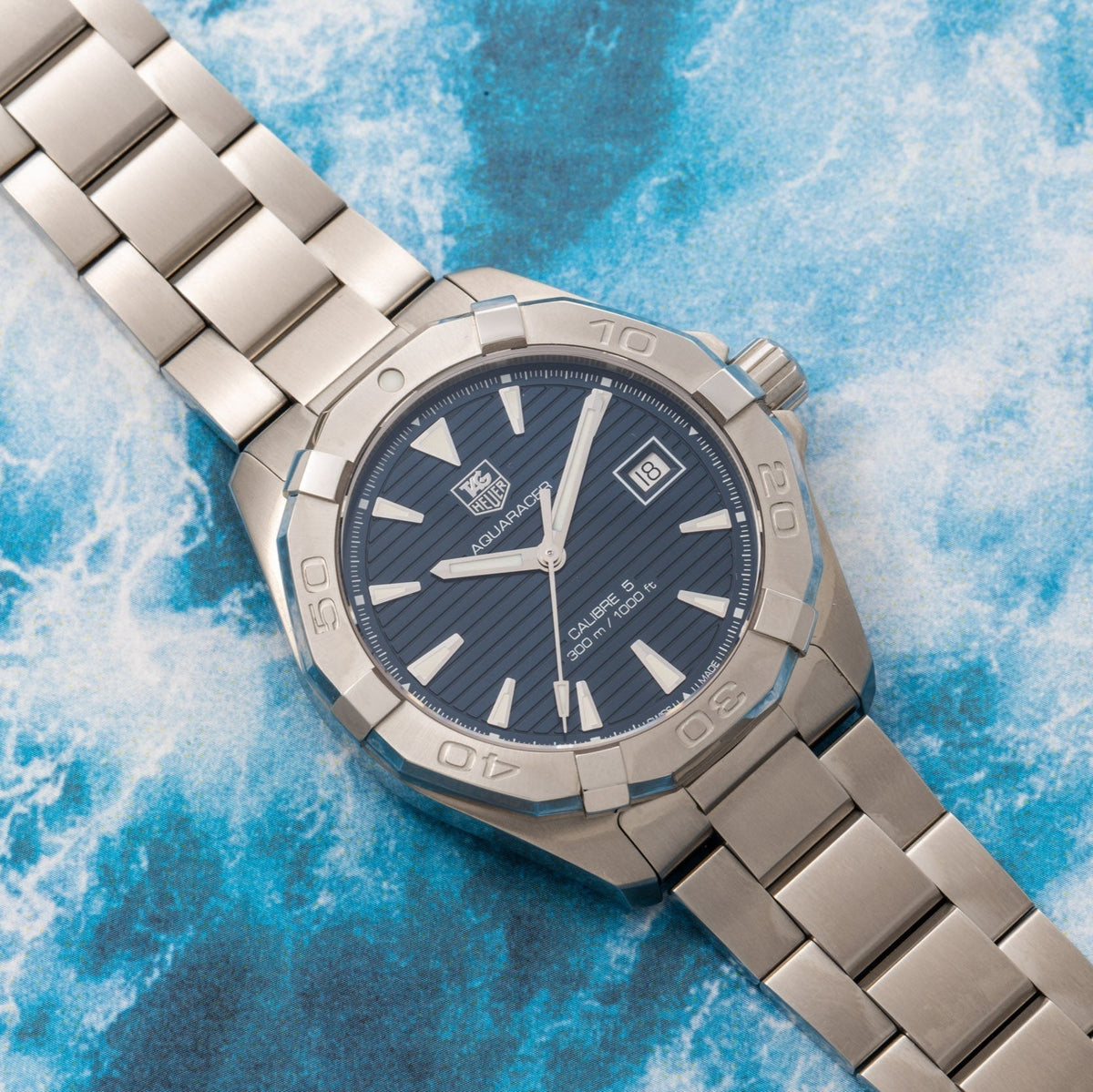 Shop Authentic Tag Heuer Aquaracer Blue Dial Watch for Men - WAY2112.BA0928 - Luxxuri