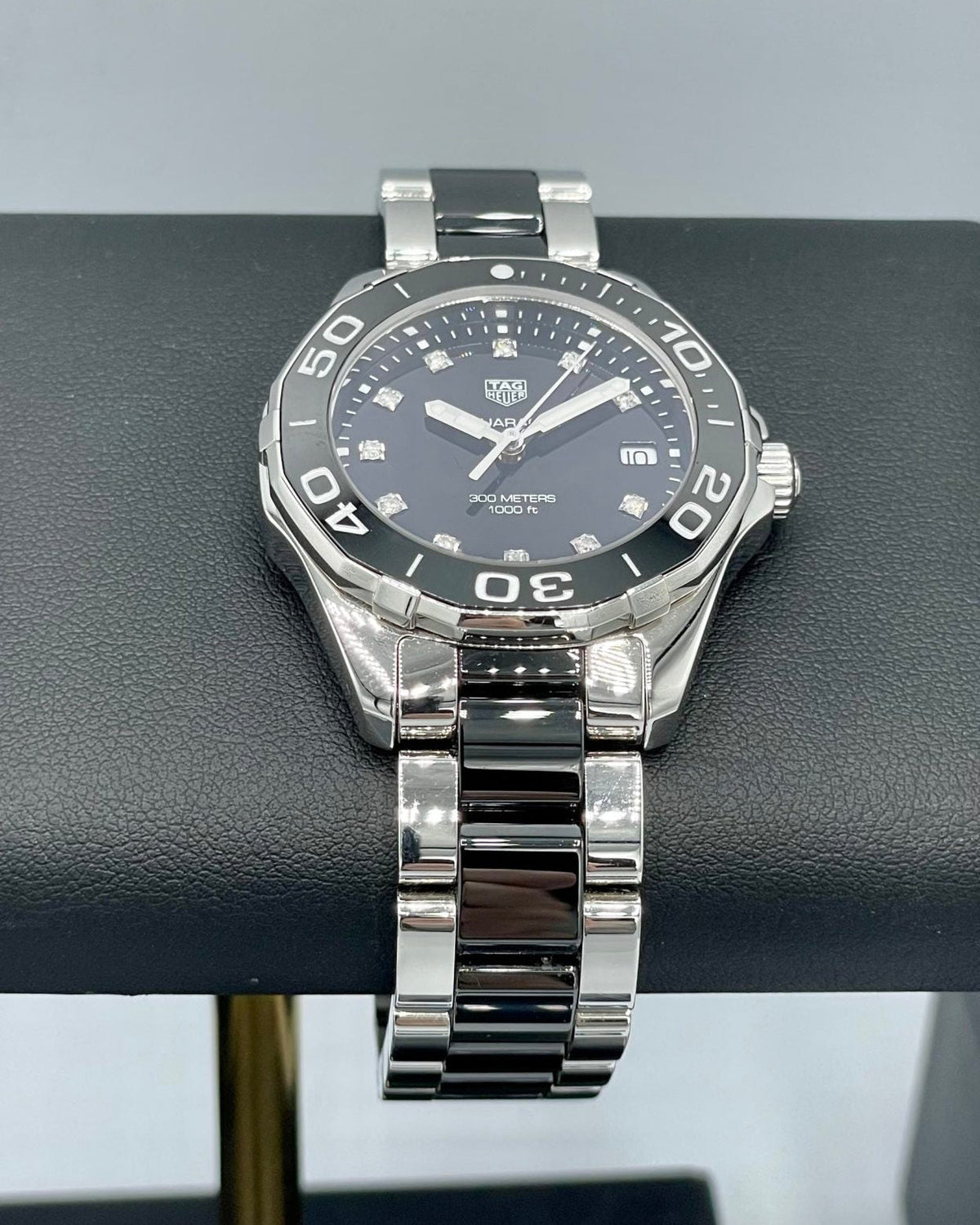 Shop Authentic Tag Heuer Aquaracer Black Dial Watch for Women - WAY131M.BA0748 - Luxxuri